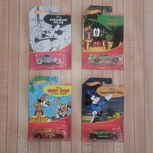 Mickey Mouse hot wheels 8 car complete set